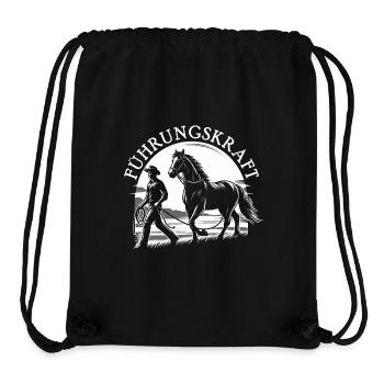 Führungskraft Pferd Reiten Geschenkidee Lustig - Stanley/Stella recycelter Gym Bag - Schwarz - Vorne