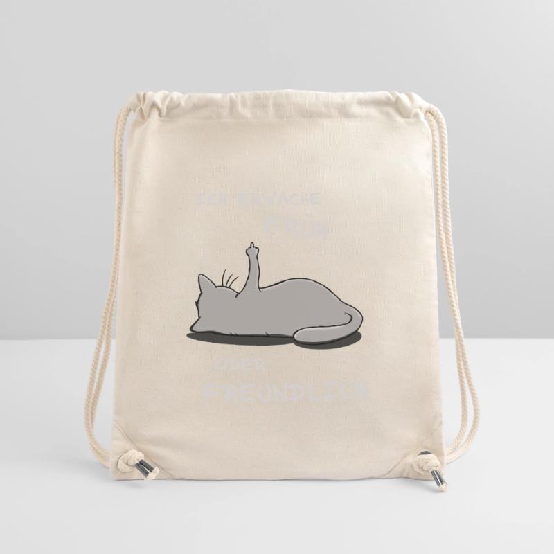 Ich erwache früh oder freundlich Stanley/Stella recycelter Gym Bag