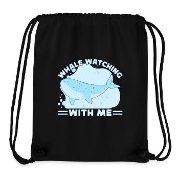 Whale Watching With Me Whale Lover Gift - Stanley/Stella Recycled Gym Bag - black - Front