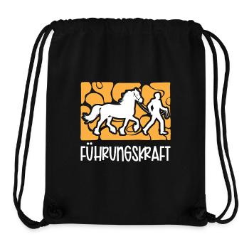 Führungskraft Pferd Reiten Geschenkidee Lustig - Stanley/Stella recycelter Gym Bag - Schwarz - Vorne