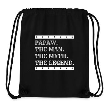Papa Vater Opa Geschenkidee Papaw Spruch Humor - Stanley/Stella recycelter Gym Bag - Schwarz - Vorne