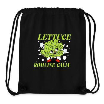 Lettuce Romaine Calm – Funny Salad - Stanley/Stella Recycled Gym Bag - black - Front