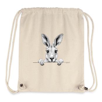 Känguru - Stanley/Stella recycelter Gym Bag - Naturweiß - Vorne