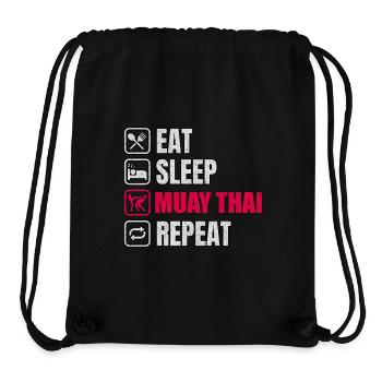 Muay Thai - Stanley/Stella Recycled Gym Bag - black - Front