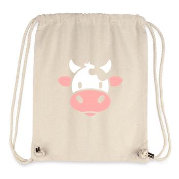 vache - Sac à cordon recyclé Stanley/Stella - blanc naturel - Devant