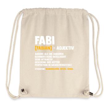 Fabian - Stanley/Stella recycelter Gym Bag - Naturweiß - Vorne