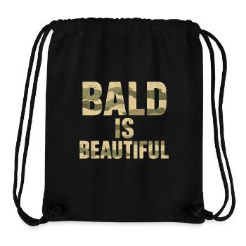 Soldier Bald Gift Idea Bald Is Beautiful - Stanley/Stella Recycled Gym Bag - black - Front