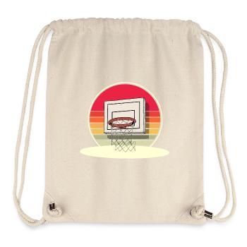 Basketballkorb Basketball - Stanley/Stella recycelter Gym Bag - Naturweiß - Vorne