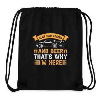 Slot Car Racing Slot Car Racing & Beer Idea - Stanley/Stella Recycled Gym Bag - black - Front