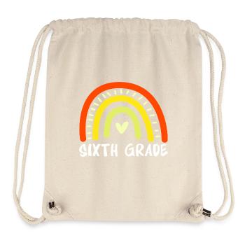 6. Klasse - Stanley/Stella recycelter Gym Bag - Naturweiß - Vorne