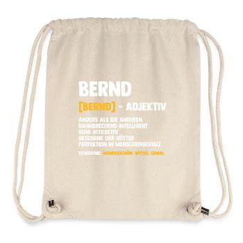 Bernd - Sac à cordon recyclé Stanley/Stella - blanc naturel - Devant