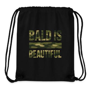 Soldier Bald Gift Idea Bald Is Beautiful - Stanley/Stella Recycled Gym Bag - black - Front