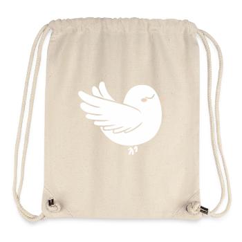 Taube - Stanley/Stella recycelter Gym Bag - Naturweiß - Vorne