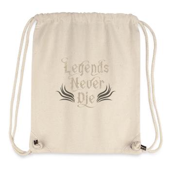 Legends Never Die – eine unsterbliche Inspiration - Stanley/Stella recycelter Gym Bag - Naturweiß - Vorne