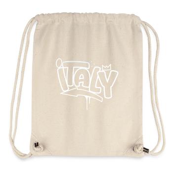 Italie Graffiti - Sac à cordon recyclé Stanley/Stella - blanc naturel - Devant