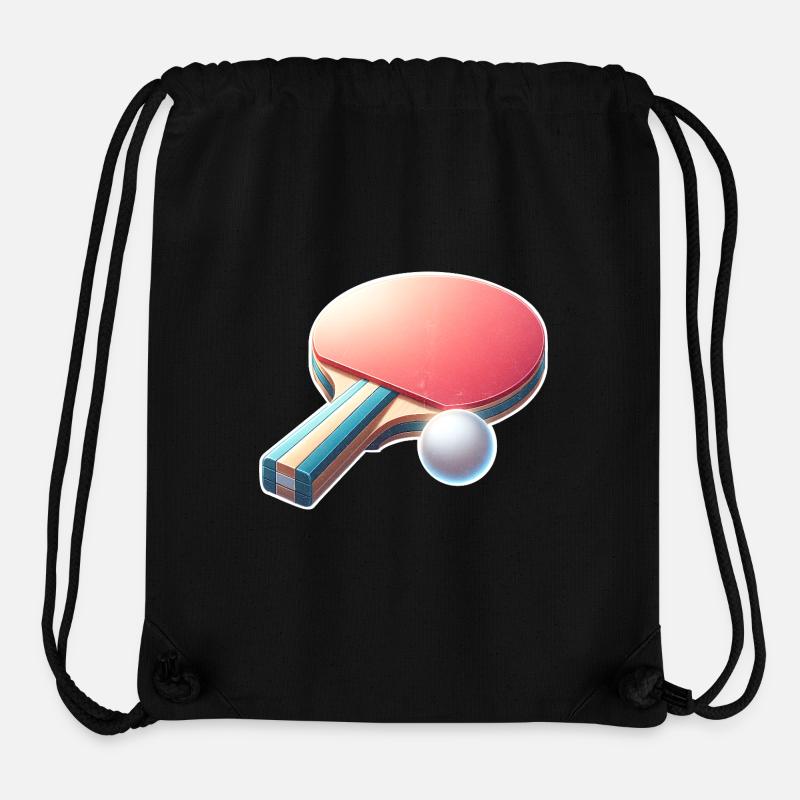 Ping-pong - Sac à cordon recyclé Stanley/Stella - noir
