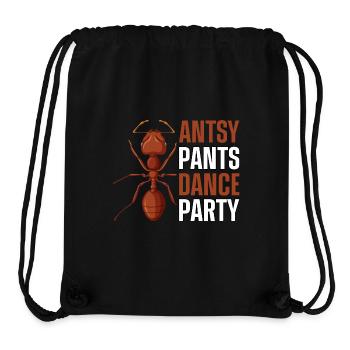 Antsy pants dance party - Stanley/Stella Recycled Gym Bag - black - Front