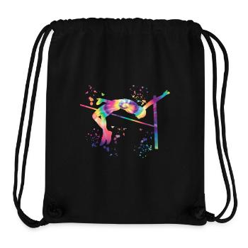 Hochspringer Wasserfarben Hochsprung - Stanley/Stella recycelter Gym Bag - Schwarz - Vorne