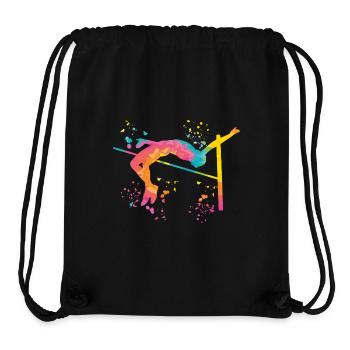 Hochspringer Wasserfarben Hochsprung - Stanley/Stella recycelter Gym Bag - Schwarz - Vorne