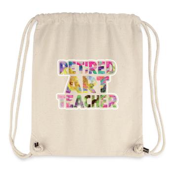 Retired Art Teacher - Stanley/Stella Recycled Gym Bag - natural - Front