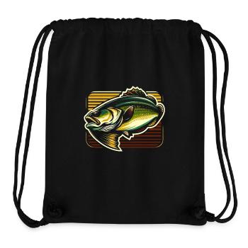 Poisson bar - Sac à cordon recyclé Stanley/Stella - noir - Devant