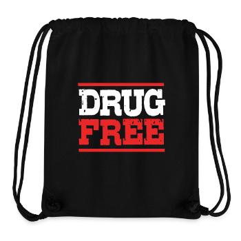 Drogenfrei Sucht Süchtig - Stanley/Stella recycelter Gym Bag - Schwarz - Vorne
