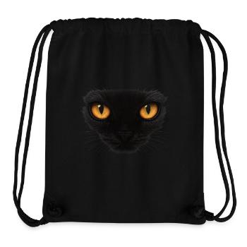 Cat Eyes Cat Eyes - Stanley/Stella Recycled Gym Bag - black - Front