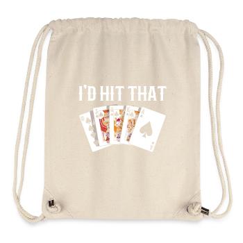 Blackjack Black Jack Casino Glücksspiel - Stanley/Stella recycelter Gym Bag - Naturweiß - Vorne