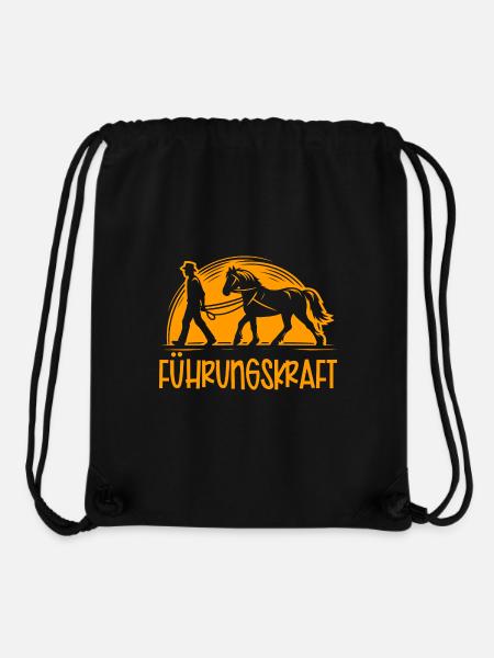 Führungskraft Pferd Reiten Geschenkidee Lustig - Stanley/Stella recycelter Gym Bag - Schwarz