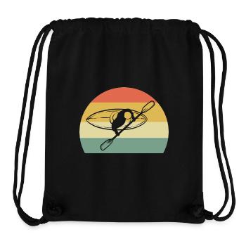 Kajak Kajakfahren - Stanley/Stella recycelter Gym Bag - Schwarz - Vorne