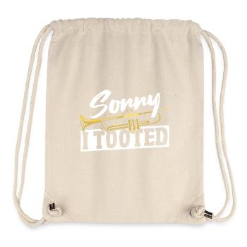 Brass Jazz Brassband Sorry I Tooted Trombone - Stanley/Stella Recycled Gym Bag - natural - Front
