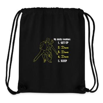 Walzer Paartanz - Stanley/Stella recycelter Gym Bag - Schwarz - Vorne