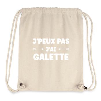 Galette - Sac à cordon recyclé Stanley/Stella - blanc naturel - Devant