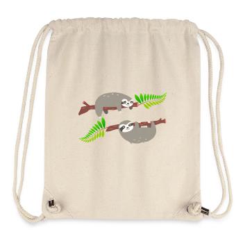 Cute Sloths - Stanley/Stella Recycled Gym Bag - natural - Front