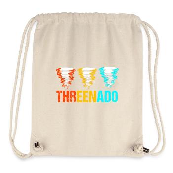 Tornado Birthday Children's Birthday Party - Stanley/Stella Recycled Gym Bag - natural - Front