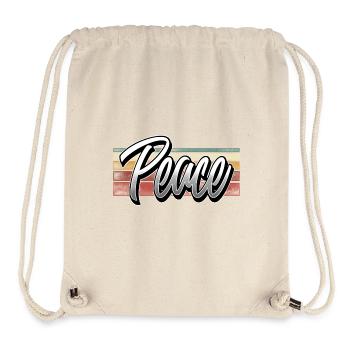 Peace - Stanley/Stella recycelter Gym Bag - Naturweiß - Vorne