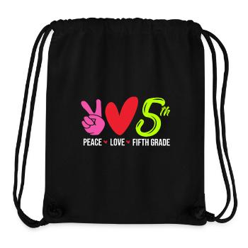 5. Klasse - Stanley/Stella recycelter Gym Bag - Schwarz - Vorne