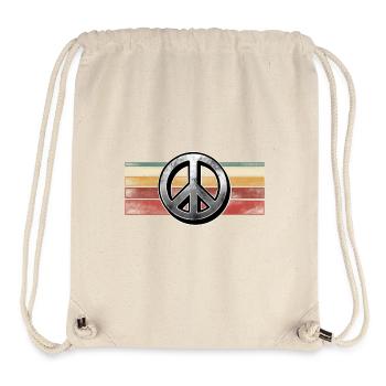 Peace - Stanley/Stella recycelter Gym Bag - Naturweiß - Vorne