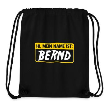 Bernd - Sac à cordon recyclé Stanley/Stella - noir - Devant