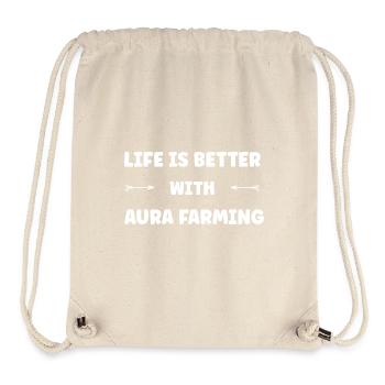 Aura farming - Stanley/Stella Recycled Gym Bag - natural - Front