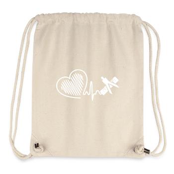 Mathematician Heartbeat - Stanley/Stella Recycled Gym Bag - natural - Front