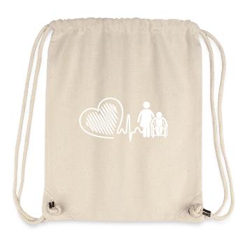 Nursing Aide Heartbeat - Stanley/Stella Recycled Gym Bag - natural - Front