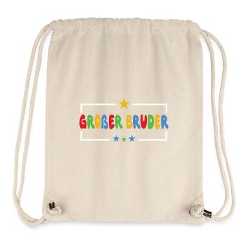 Großer Bruder 2026 Stern Süßes Geschwister - Stanley/Stella recycelter Gym Bag - Naturweiß - Vorne