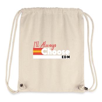 Je choisirai toujours l’EDM Retro Vibes - Sac à cordon recyclé Stanley/Stella - blanc naturel - Devant