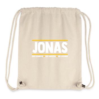 Jonas - Stanley/Stella recycelter Gym Bag - Naturweiß - Vorne