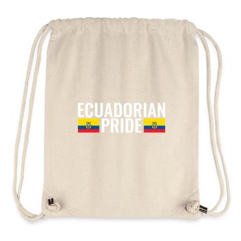 Ecuadorian Pride Ecuador Ecuadorianisch Flagge - Stanley/Stella recycelter Gym Bag - Naturweiß - Vorne
