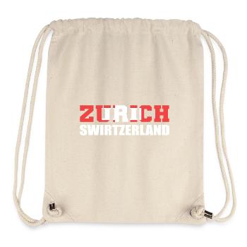Schweiz Zürich - Stanley/Stella recycelter Gym Bag - Naturweiß - Vorne