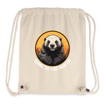 Come to the North - Wolverine Portrait - Stanley/Stella Recycled Gym Bag - natural - Front