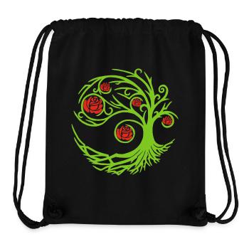Seltsamer Rosenstrauch - Stanley/Stella recycelter Gym Bag - Schwarz - Vorne