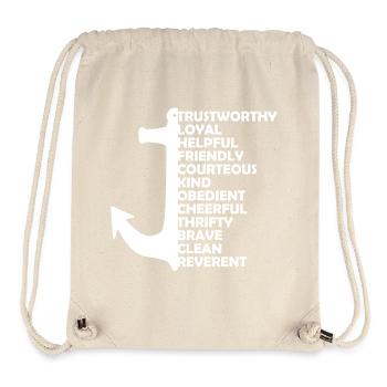 Seepfadfindergesetz Gelübde - Stanley/Stella recycelter Gym Bag - Naturweiß - Vorne